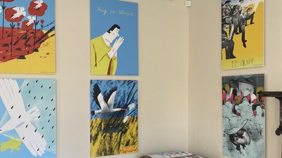 У Вашингтоні проходить виставка українських ілюстрацій про війну "Impressions of War" У Вашингтоні проходить виставка українських ілюстрацій про війну "Impressions of War"