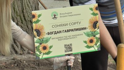 У Полтаві влаштували Марафон відповідальності та висадили соняхи у парку