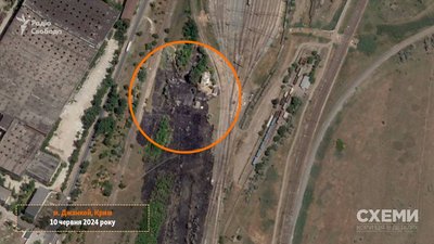 Супутникове фото наслідків удару ЗСУ по військовому об’єкту в окупованому Джанкої 