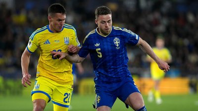 Збірна України поступилася Швеції та вибула з плейоф кваліфікації ЧС-2026 з футболу