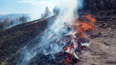 За добу закарпатські рятувальники виїжджали на 32 випадки підпалу сухої трави За добу закарпатські рятувальники виїжджали на 32 випадки підпалу сухої трави