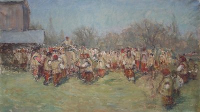 Святкування Великодня в українському живописі Святкування Великодня в українському живописі