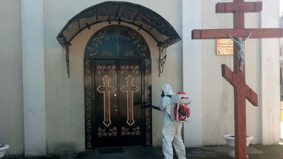 На Львівщині надзвичайники проводять дезінфекцію в населених пунктах