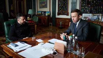 Президент Володимир Зеленський із Сергієм Корецьким