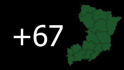 COVID-19 на Рівненщині: 67 нових випадків за добу, одна людина померла