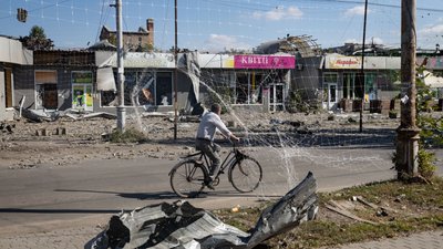 Наслідки російського удару по Слов'янську