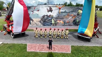 Рятувальники Рівненщини започаткували челендж, щоб подякувати польським колегам за допомогу