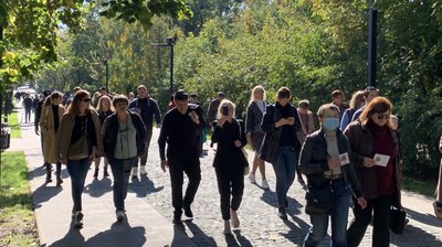 У Києві відбувається Марш пам'яті жертв Бабиного Яру. Фоторепортаж У Києві відбувається Марш пам'яті жертв Бабиного Яру. Фоторепортаж