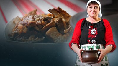Рецепт реберець з грибами