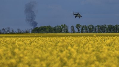 Український вертоліт Мі-8 на Харківщині