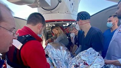 На Львівщині другого пацієнта доправили до лікарні гелікоптером На Львівщині другого пацієнта доправили до лікарні гелікоптером