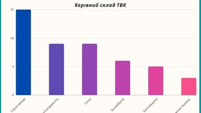 У складі територіальних виборчих комісій найбільше представників партії "Слуга народу" У складі територіальних виборчих комісій найбільше представників партії "Слуга народу"