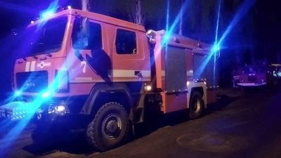 У Запоріжжі горіла будівля інфекційної лікарні