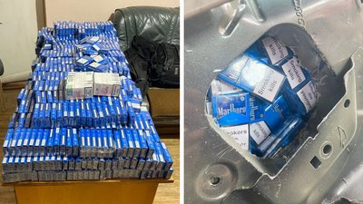 На Закарпатті у 35-річної жінки вилучили автомобіль з 2100 пачками сигарет без марок акцизного збору