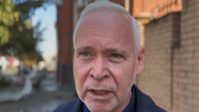 Ігор Терехов на місці влучання по Слобідському району Харкова