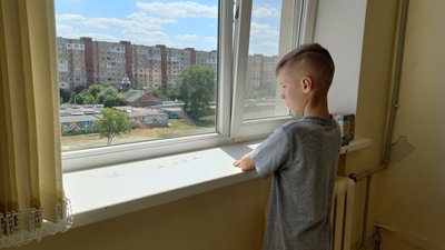 Біля дитячої лікарні Полтави створили мурал Біля дитячої лікарні Полтави створили мурал