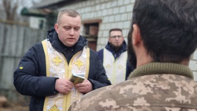 До тероборонівців приїхали капелани Гарнізонного храму зі Львова До тероборонівців приїхали капелани Гарнізонного храму зі Львова