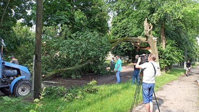 Повалені дерева, підтоплені та знеструмлені вулиці: Прилуками пронісся буревій Повалені дерева, підтоплені та знеструмлені вулиці: Прилуками пронісся буревій