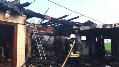Пожежа, господарський комплекс, Івано-Франківщина