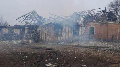 У Запорізькому районі через обчтріли РФ виникло дві пожежі 