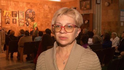 Відвідувачка виставки Анжела Махмутова, 27 жовтня 2023. Фото: Суспільне Хмельницький Відвідувачка виставки Анжела Махмутова, 27 жовтня 2023. Фото: Суспільне Хмельницький