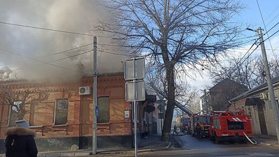 У центрі Кропивницького горить ресторан