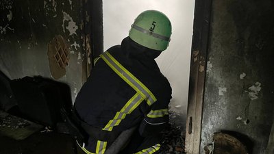 Пожежа на вулиці Кобзаря у Нововолинську 25 жовтня