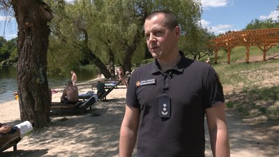 Рятувальники радять людям не відвідувати пляжі через залишки боєприпасів на Харківщині Рятувальники радять людям не відвідувати пляжі через залишки боєприпасів на Харківщині