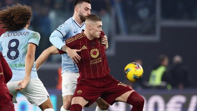Артем Довбик, український футболіст "Роми" у сезоні 2024/25.
