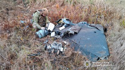 Вибухотехніки знешкодили частини російських БпЛА, які збили Сили оборони на Чернігівщині