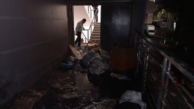 Рятувальники показали наслідки пожежі у новому ТРЦ в Харкові Рятувальники показали наслідки пожежі у новому ТРЦ в Харкові