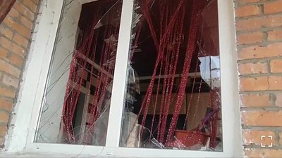 Вибите вікно в результаті вибухової хвилі