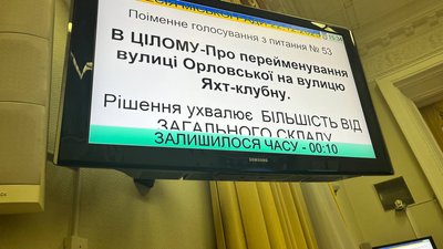 У Запоріжжі перейменують вулицю Орловська перейменують на Яхт-клубну У Запоріжжі перейменують вулицю Орловська перейменують на Яхт-клубну