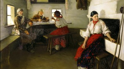 "Свати". Картина Миколи Пимоненка. 1882 рік