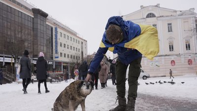 "Марафон добра": азовець Петро Скрипка пройшов марафон на підтримку військових "Марафон добра": азовець Петро Скрипка пройшов марафон на підтримку військових