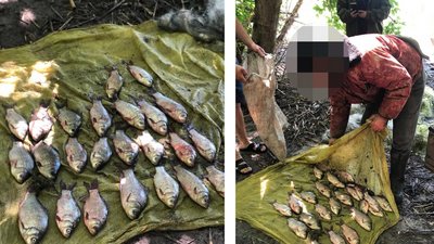Збитки понад 24 тисячі гривень: на Черкащині чоловік незаконно виловлював рибу