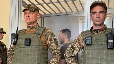 Михайло Сцельніков у залі суду