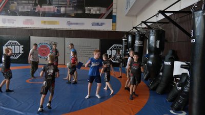 Тренування в спорткомплексі "Динамо" в Луцьку