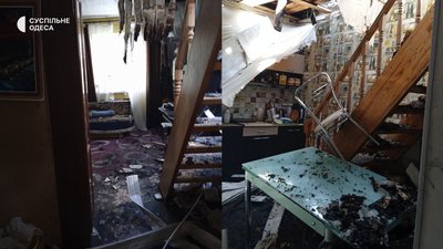 Діра замість даху: мешканці будинку, який горів в Одесі, показали наслідки пожежі. ВІДЕО