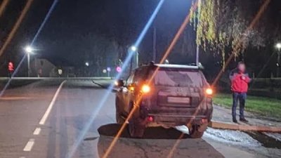 Автомобіль Toyota Land Cruiser Prado, водій якого здійснив наїзд на пішохода