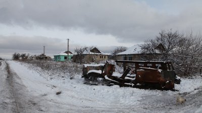 Село Топольське на Ізюмщині, грудень 2023 року Село Топольське на Ізюмщині, грудень 2023 року