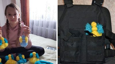 Захист із ангелочком: на Черкащині 9-річна дівчинка продає обереги і купує бронежилети бійцям