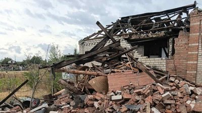 Пошкоджений будинок у Райгородку після обстрілу 5 вересня