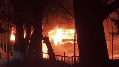 Поблизу Черкас спалахнув пасажирський автобус Поблизу Черкас спалахнув пасажирський автобус