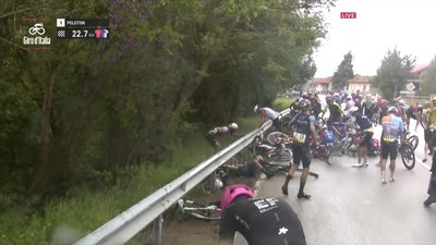 Масова аварія за участю велосипедистів
