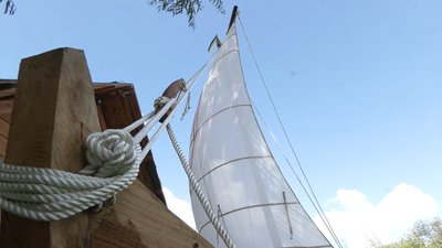 Фарінг laisvе: у Рівному на Оствиці зробили реконструкцію човна скандинавів Фарінг laisvе: у Рівному на Оствиці зробили реконструкцію човна скандинавів