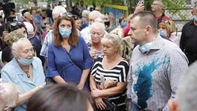 Міського голову Дніпра Бориса Філатова облили зеленкою