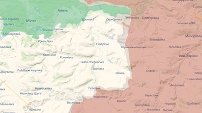 Орієнтовна лінія фронту на Сіверському фронті