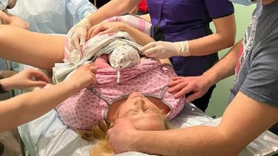 На Полтавщині в укритті народилася дитина На Полтавщині в укритті народилася дитина