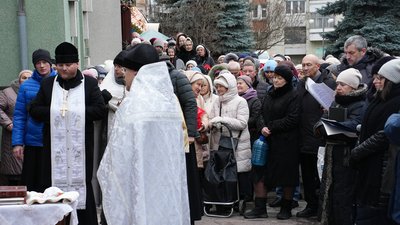 Черкащани чекають на освячення води, 6 січня 2024 року